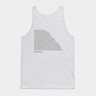 William S. Burroughs Quotes Tank Top